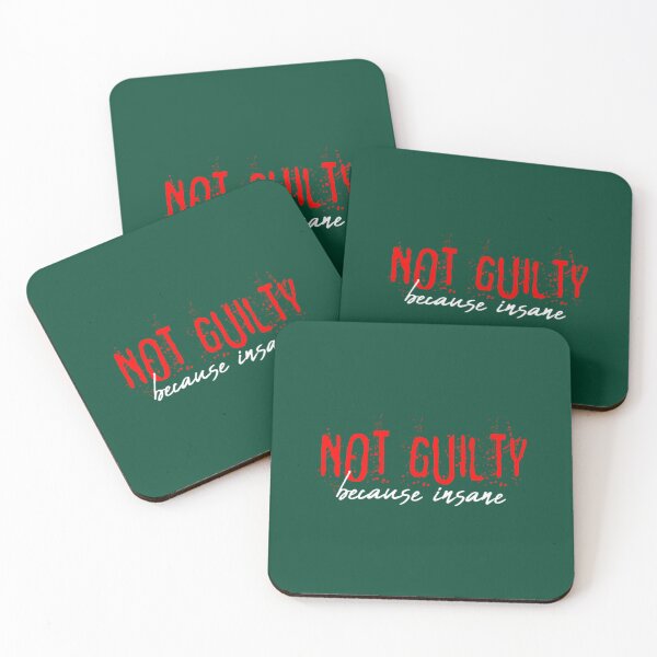Item preview, Not Guilty Because Insane On Black funfun18 designed and sold by MeksApparell.