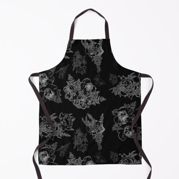Item preview, Sketch of white flowers on black designed and sold by FlowerandDesing.