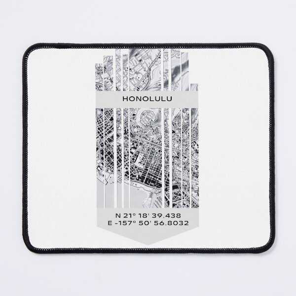 Item preview, AMERICA Honolulu, HI - Latitude/Longitude designed and sold by ALLesROUNDER.