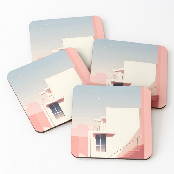 Item preview, City Climb: Person on the stairs in front of the building designed and sold by ArrangedDesigns.