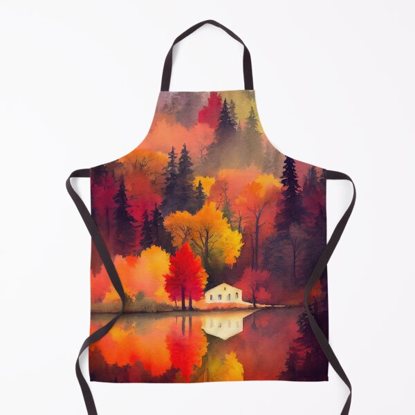 Item preview, Colorful Autumn Landscape Watercolor 3 designed and sold by Art by Lilia.