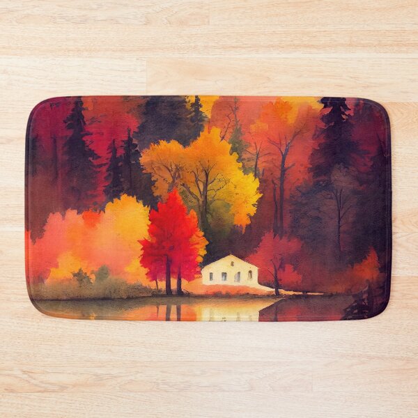 Item preview,  Colorful Autumn Landscape Watercolor 3 designed and sold by Art by Lilia.