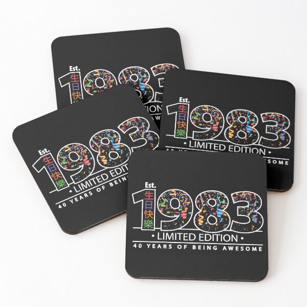 Item preview, Happy 40th Est. 1983 Limited Edition 40 Years of Being Awesome  designed and sold by PCStudio57.