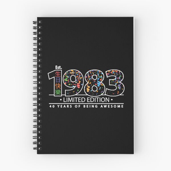 Item preview, Happy 40th Est. 1983 Limited Edition 40 Years of Being Awesome  designed and sold by PCStudio57.