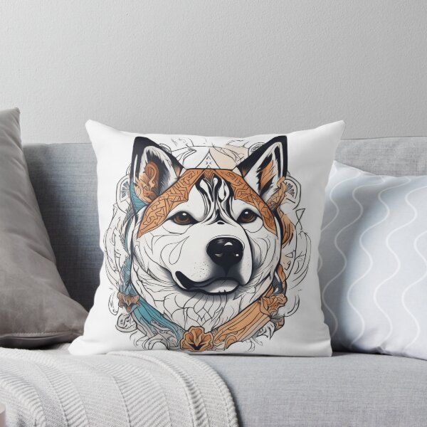 Item preview, colorful akita inu designed and sold by Spanishsoul.