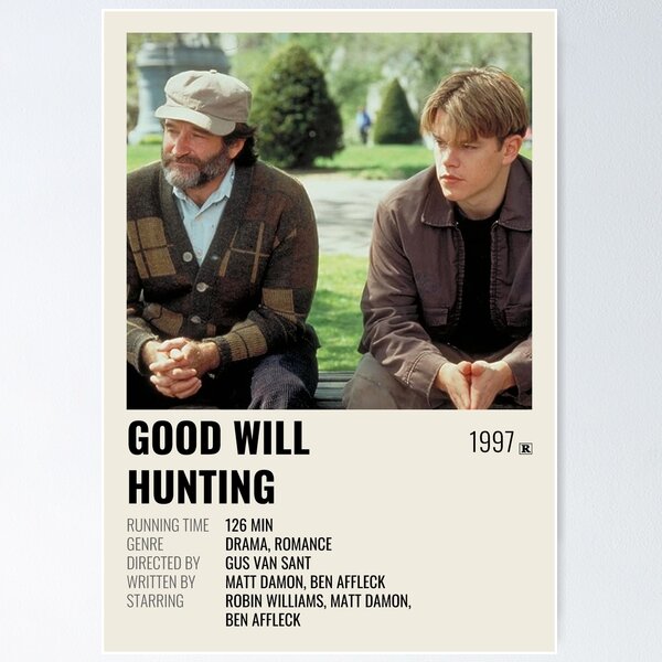 Artikel-Vorschau von Filmplakat „Good Will Hunting“ (1997)., designt und verkauft von HansineKarlsen.