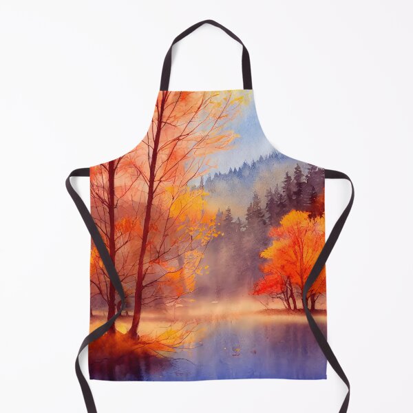 Item preview, Colorful Autumn Landscape Watercolor 4 designed and sold by Art by Lilia.