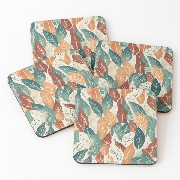 Item preview, Colorful Stamp Style Leaves Design designed and sold by RandomJunction.