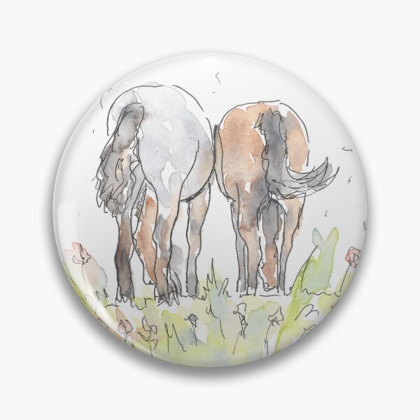 Artikelvorschau, Pony-Freunde-Stift-Illustration. entworfen und verkauft von DebTheZeb.