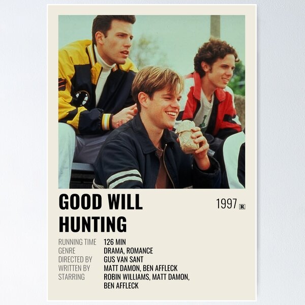 Item preview, Good Will Hunting (1997) Movie Poster designed and sold by HansineKarlsen.