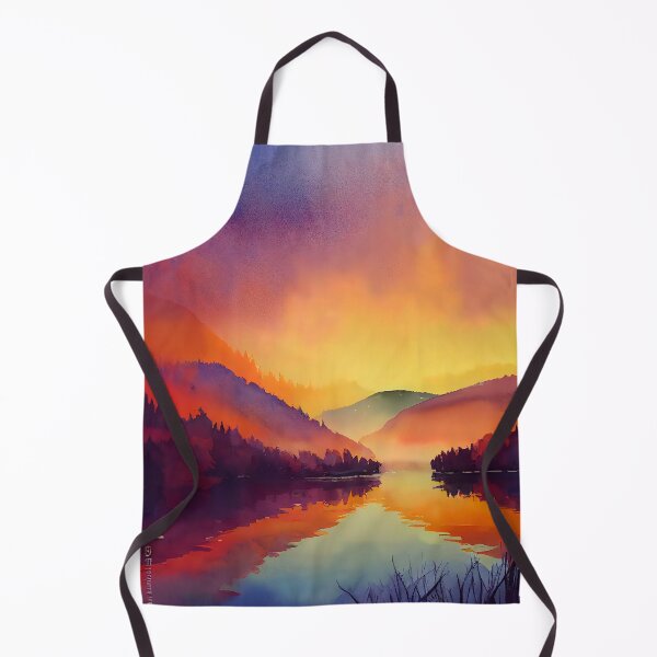 Item preview, Colorful Autumn Landscape Watercolor 5 designed and sold by Art by Lilia.