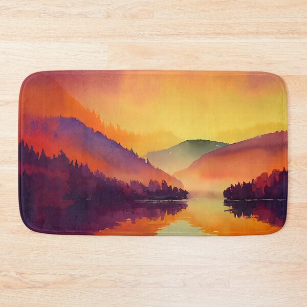 Item preview,  Colorful Autumn Landscape Watercolor 5 designed and sold by Art by Lilia.
