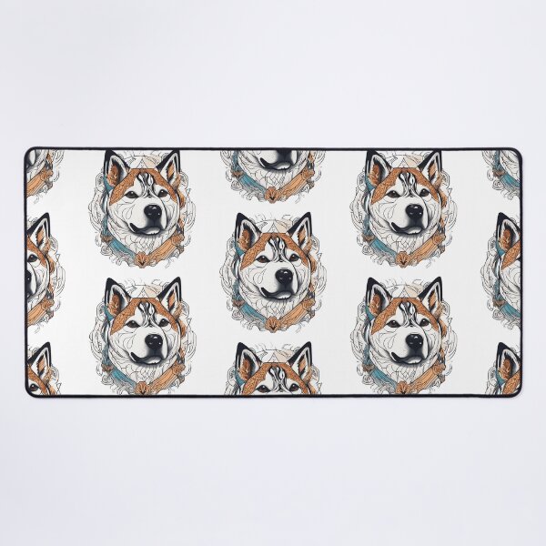 Item preview, colorful akita inu designed and sold by Spanishsoul.