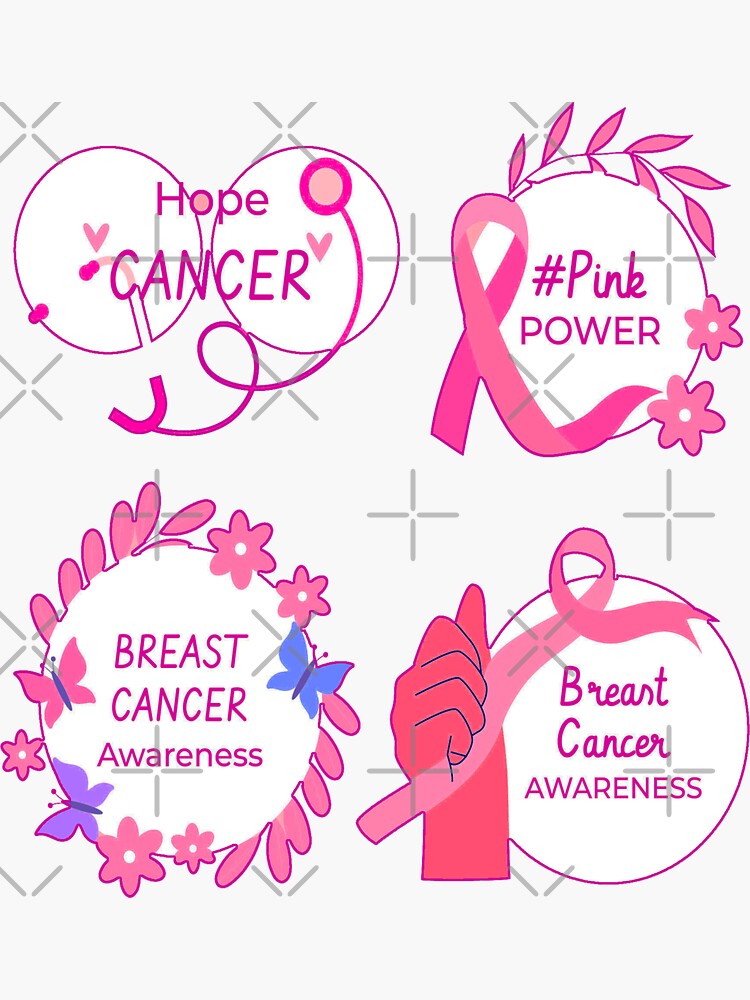 In October We Wear Pink Breast Cancer Awareness Sticker