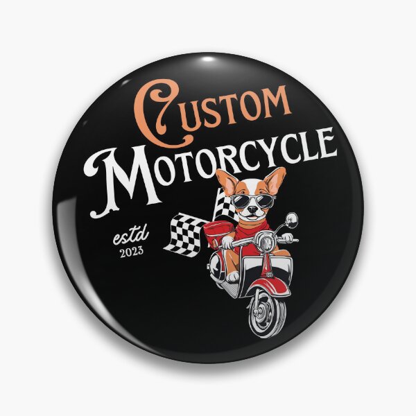 Item preview, Custom Motorcycle Design Cool  Dog Motorcyclist  designed and sold by M-Infinite.