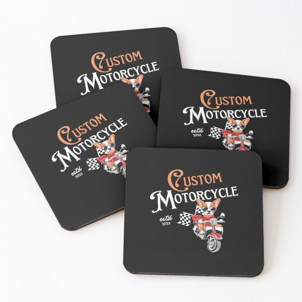 Item preview, Custom Motorcycle Design Cool  Dog Motorcyclist  designed and sold by M-Infinite.