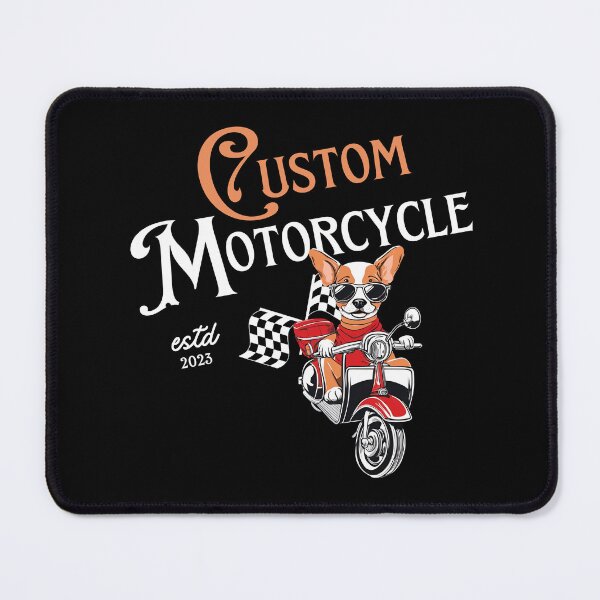 Item preview, Custom Motorcycle Design Cool Dog Motorcyclist designed and sold by M-Infinite.
