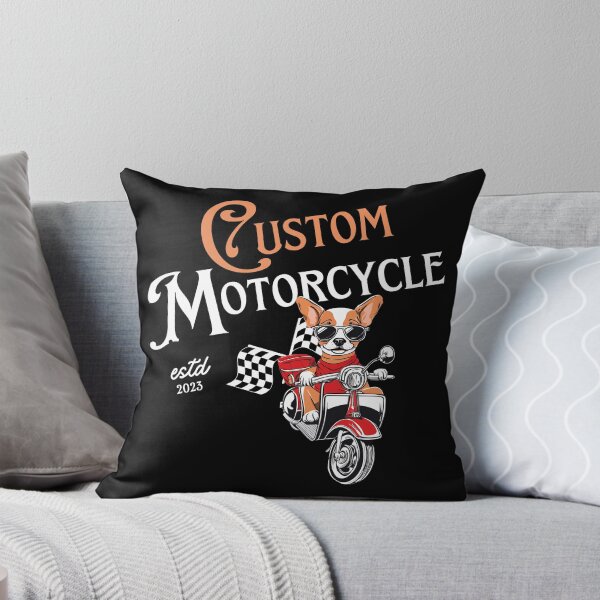 Item preview, Custom Motorcycle Design Cool  Dog Motorcyclist  designed and sold by M-Infinite.