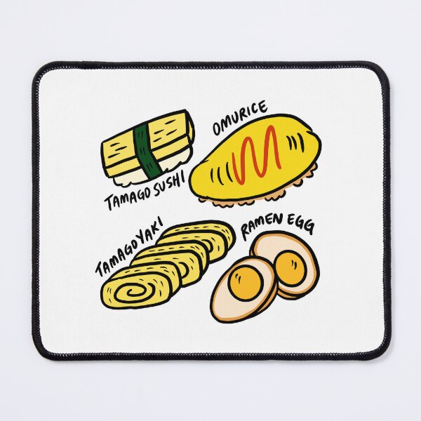 Item preview, Japanese Styles of Egg Dishes Including Tamago Sushi, Omurice, Tamagoyaki, Ramen Egg designed and sold by bonniemamadraws.