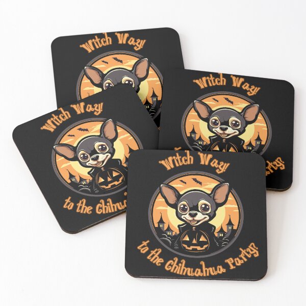 Item preview, Halloween Chihuahua Witch Way to the Chihuahua Party designed and sold by PiggyBoxer.