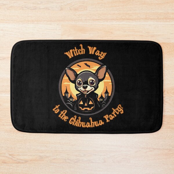 Item preview, Halloween Chihuahua Witch Way to the Chihuahua Party designed and sold by PiggyBoxer.