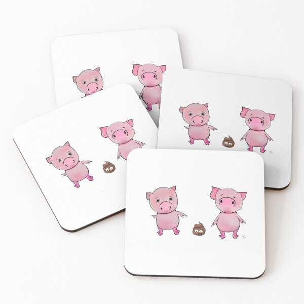 Item preview, Cute piglets and stinky mess designed and sold by coolkatia.