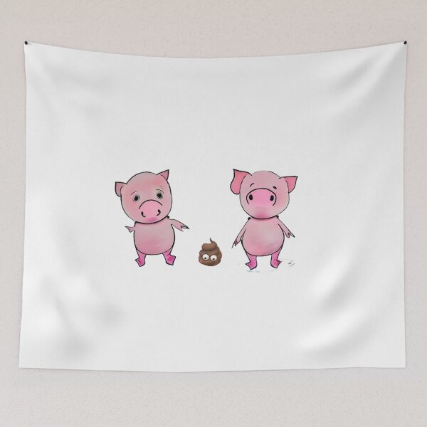 Item preview, Cute piglets and stinky mess designed and sold by coolkatia.