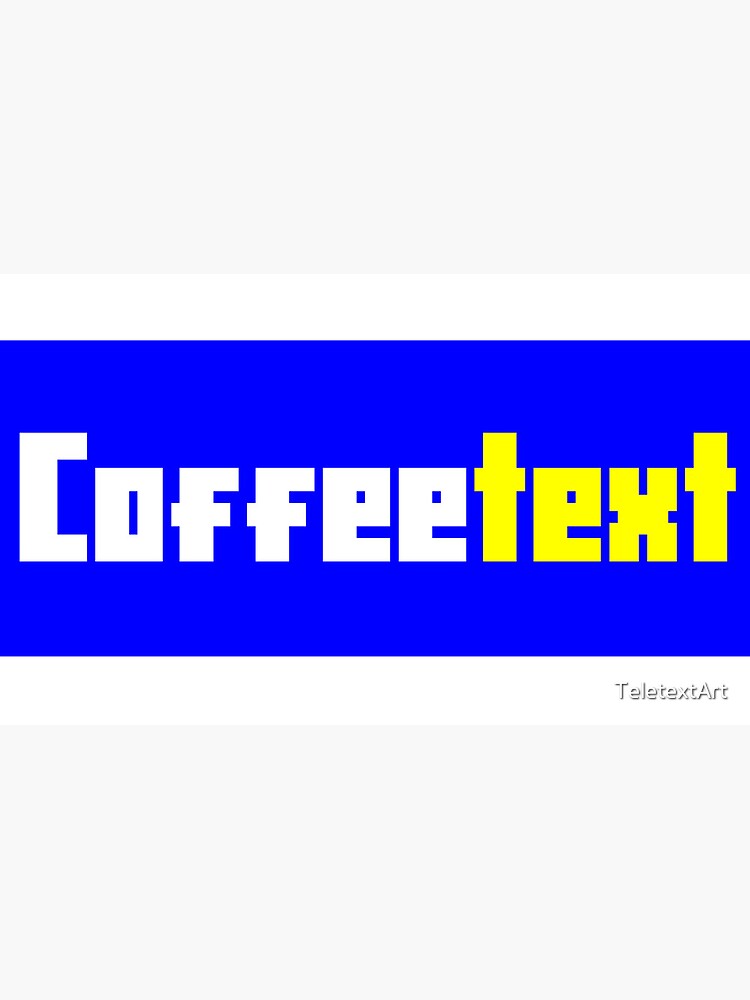Thumbnail 6 of 6, Coffee Mug, Coffeetext Mug designed and sold by TeletextArt.