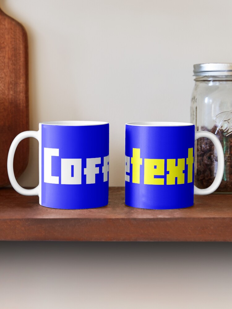 Thumbnail 2 of 6, Coffee Mug, Coffeetext Mug designed and sold by TeletextArt.
