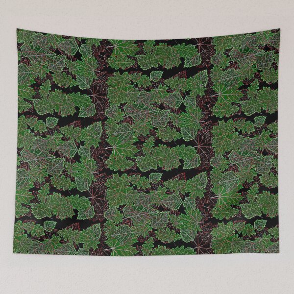 Item preview, Sketch of green leaves designed and sold by FlowerandDesing.