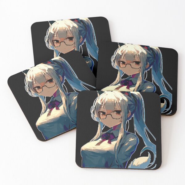 Item preview, White hair anime school Cat Teacher designed and sold by TomFrontierArt.