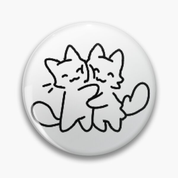 Item preview, hugging kitties designed and sold by kippicat.