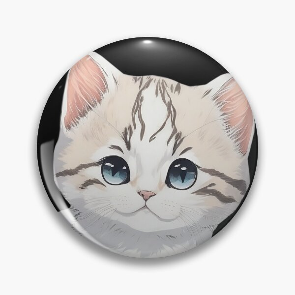 Aperçu de l'œuvre mignon bébé chat blanc créée et vendue par ArkieVisuals.