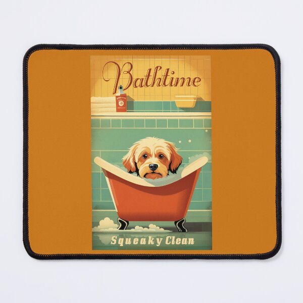 Item preview, Bathtime dog retro (#02) [Create a set!] designed and sold by SolidEarthArt.