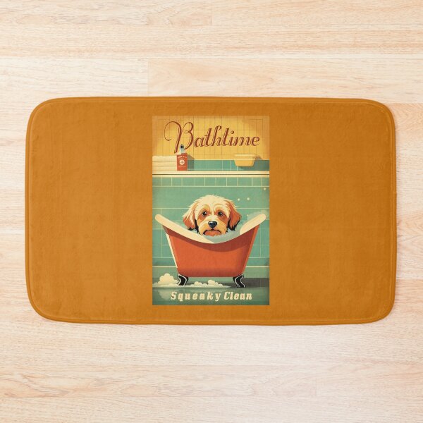 Item preview, Bathtime dog retro (#02) [Create a set!] designed and sold by SolidEarthArt.