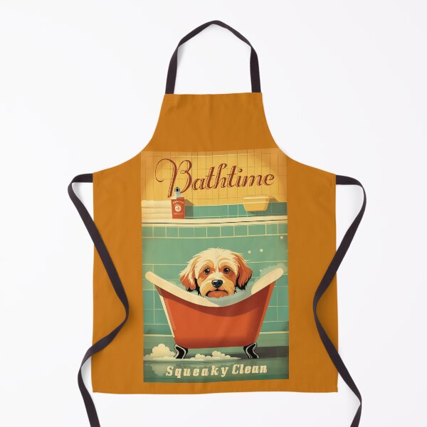 Item preview, Bathtime dog retro (#02) [Create a set!] designed and sold by SolidEarthArt.