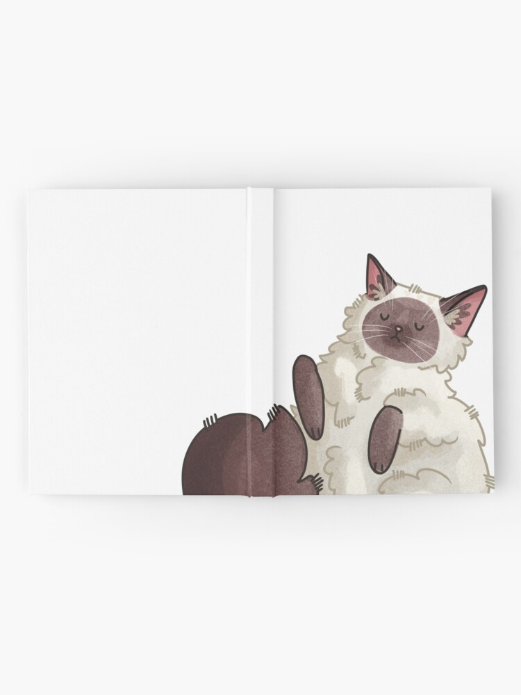 Thumbnail 2 of 3, Hardcover Journal, Ragdoll Cat designed and sold by FelineEmporium.