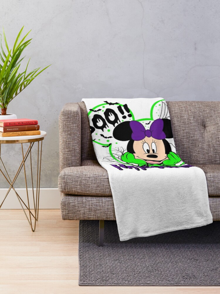Disover Disney Minnie Mouse Halloween Throw Blanket