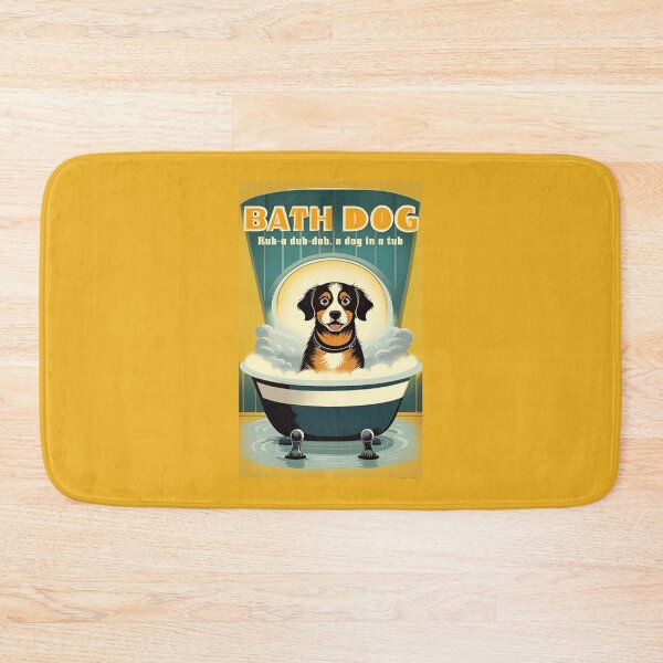 Item preview, Bathtime dog retro (#04) [Create a set!] designed and sold by SolidEarthArt.