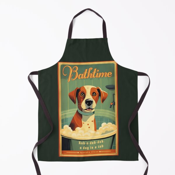 Item preview, Bathtime dog retro (#05) [Create a set!] designed and sold by SolidEarthArt.