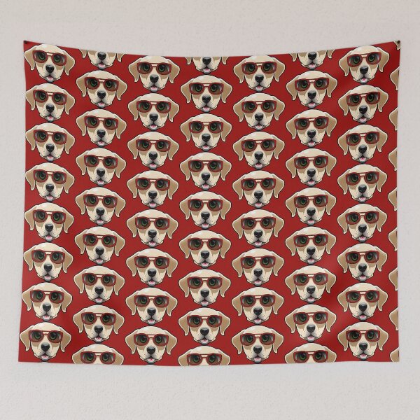 Item preview, Golden Retriever Wearing Red Sunglasses Puppy designed and sold by 4U2NV-LDN.