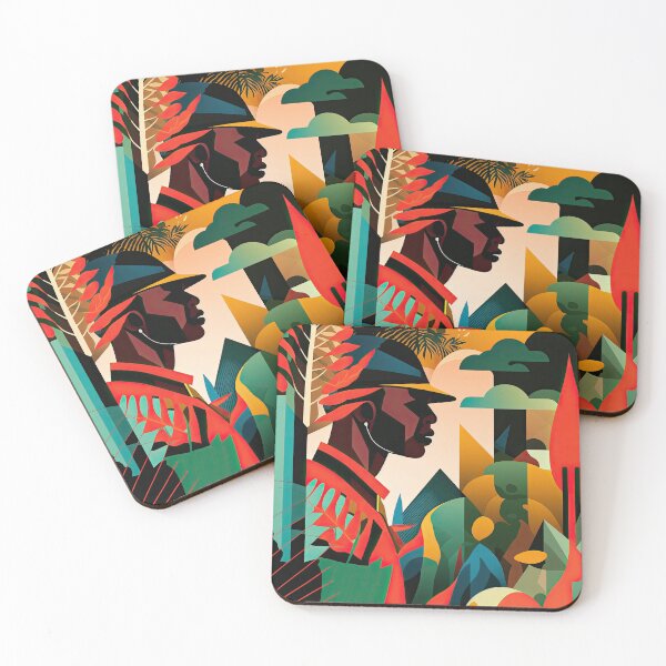 Item preview, African Jungle Bauhaus Design designed and sold by ArtificialGenes.