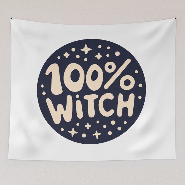 Item preview, 100% Totally Witch - Halloween Decorations designed and sold by SamJanner.