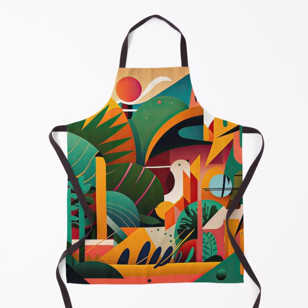 Aperçu de l'œuvre Conception Bauhaus de la jungle africaine créée et vendue par ArtificialGenes.