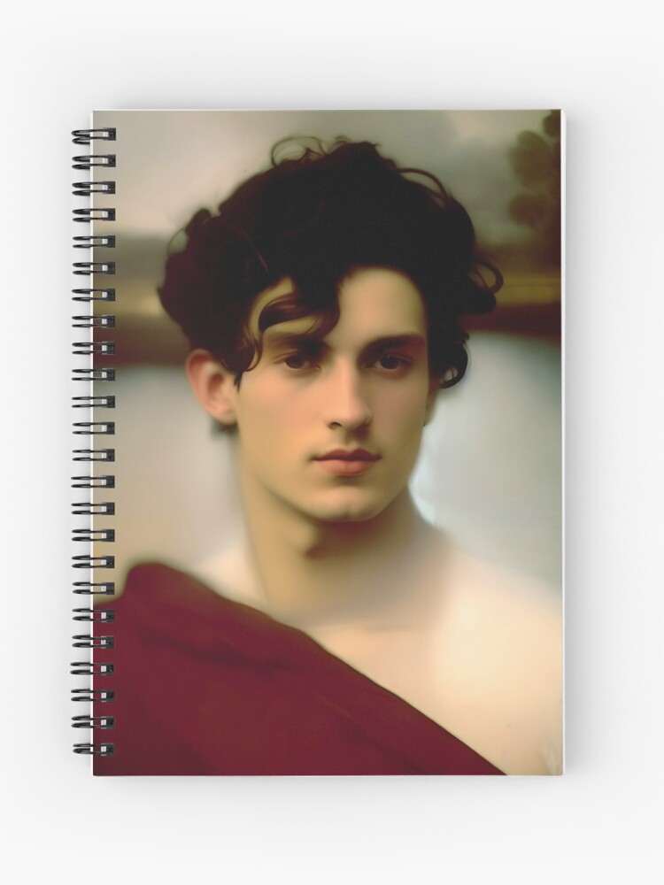 Spiral Notebook, yOUNG MAN BY THE LAKE designed and sold by CONSTNTBLVR