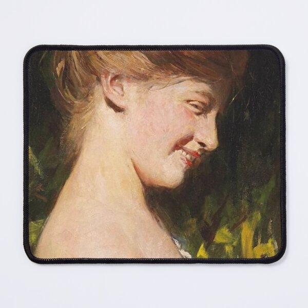 Item preview, Laughing Blond Beauty with Bared Shoulder - Léon François Comerre designed and sold by tvdlovership.
