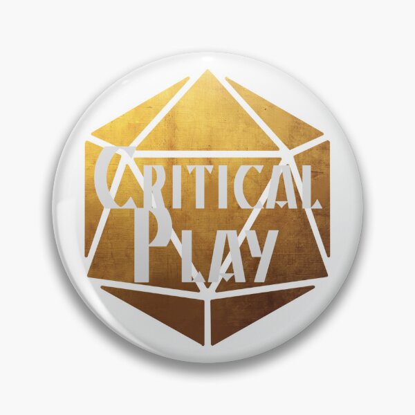 Item preview, Gold Critical Play logo designed and sold by Criticalplayjdr.