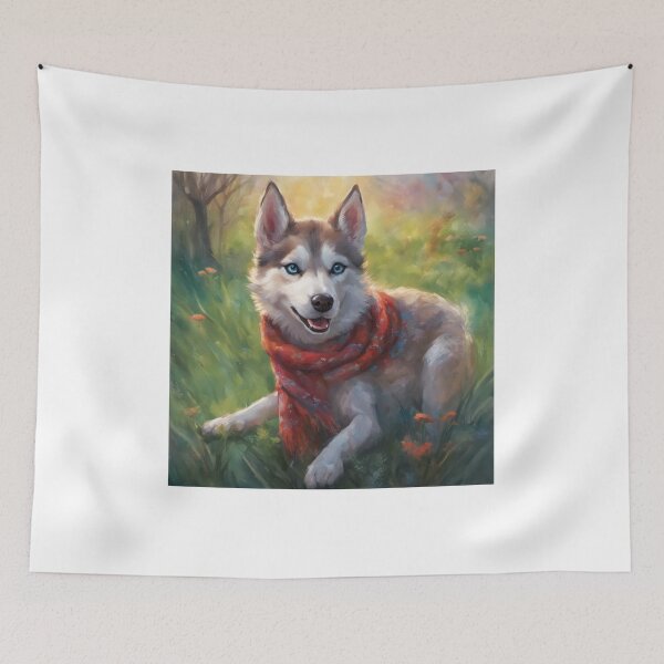 Item preview, Copy of Blue-eyed dog husky watercolor Art designed and sold by Sunshine2504.
