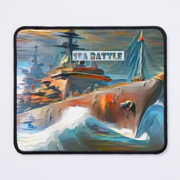Item preview, sea battle, nautical art, ocean warfare, adventure poster, ship battle designed and sold by Natairbrush.