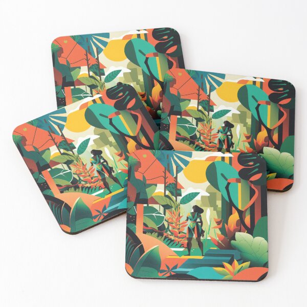 Item preview, African Jungle Bauhaus Design designed and sold by ArtificialGenes.